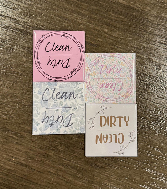 2x2 Dishwasher Dirty Clean Magnet